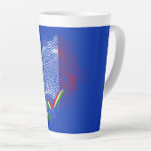 Italiaanse vlag latte mok (Rechterhoek)