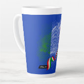 Italiaanse vlag latte mok (Linkerhoek)