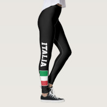 Italiaanse vlag leggings voor sportfitnesssportspo