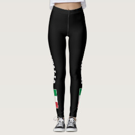 Italiaanse vlag leggings voor sportfitnesssportspo