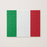 Italiaanse vlag legpuzzel<br><div class="desc">Italiaanse vlag. Grote Italiaanse vlag</div>