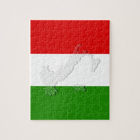 Italiaanse vlag legpuzzel (Verticaal)