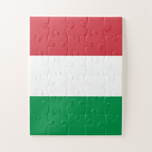 Italiaanse vlag legpuzzel (Verticaal)