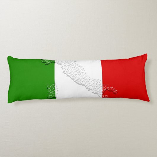 Italiaanse vlag lichaamskussen (Achterkant)