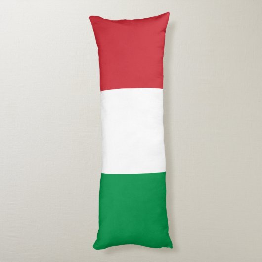 Italiaanse vlag lichaamskussen (Achterkant (Verticaal))