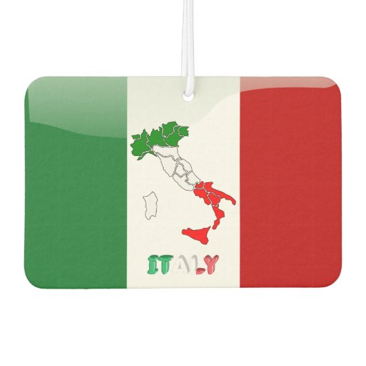 Italiaanse vlag luchtverfrisser (Voorkant)