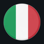 Italiaanse vlag magneet<br><div class="desc">De Italiaanse vlag is een verticale drieband. De gebruikte kleuren in de vlag zijn rood, wit, groen. Het aandeel van de Italiaanse vlag bedraagt 2:3. De vlag van Italië werd in 1948 aangenomen. Het eerste gebruik van het huidige vlagontwerp was in 1796. De laatste wijziging van het huidige Italiaanse vlaggenontwerp...</div>