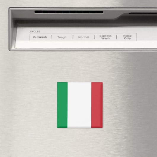 Italiaanse vlag magneet (Insitu (Vaatwasser))