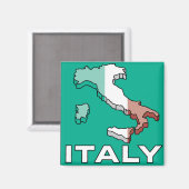 Italiaanse vlag magneet (Voorkant / Achterkant)