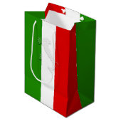 Italiaanse vlag medium cadeauzakje (Voorkant Gekanteld)
