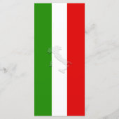 Italiaanse vlag menu (Achterkant)