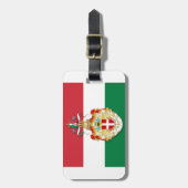 Italiaanse vlag met insignes van het Koninkrijk It Bagagelabel (Voorkant verticaal)