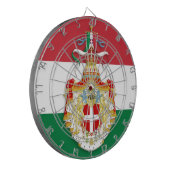 Italiaanse vlag met insignes van het Koninkrijk It Dartbord (Voorkant Links)
