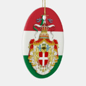 Italiaanse vlag met insignes van het Koninkrijk It Keramisch Ornament (Rechts)