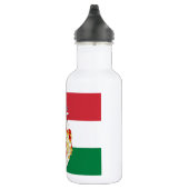 Italiaanse vlag met insignes van het Koninkrijk It Waterfles (Rechts)