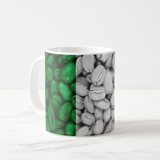 Italiaanse vlag met koffie koffiemok (Voorkant links)