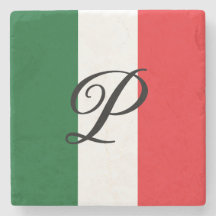 Italiaanse vlag met monogram