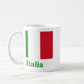 Italiaanse vlag met naam in het Italiaans Koffiemok (Links)