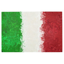 Italiaanse vlag - Metaal druk 36 x 24