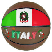 Italiaanse vlag mini basketbal (Voorkant)