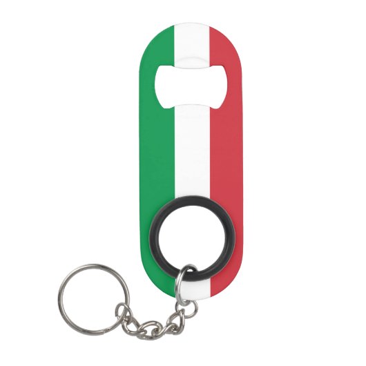 Italiaanse vlag mini flessenopener (Voorkant)