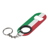 Italiaanse vlag mini flessenopener (Voorkant Gekanteld)