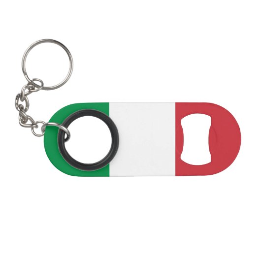 Italiaanse vlag mini flessenopener (Voorkant (Horizontaal))