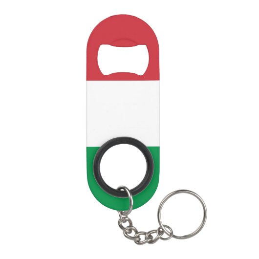 Italiaanse vlag mini flessenopener (Achterkant)