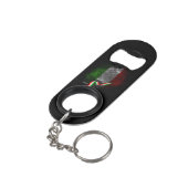 Italiaanse vlag mini flessenopener (Achterkant Gekanteld)