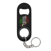 Italiaanse vlag mini flessenopener (Achterkant)