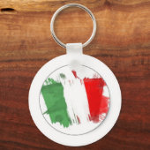 Italiaanse vlag Mode Sleutelhanger (Voorkant)
