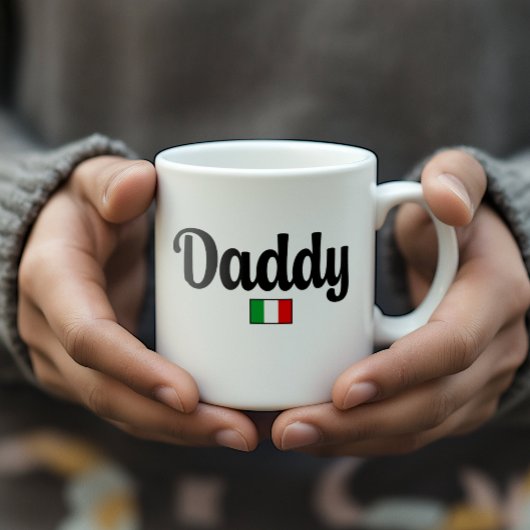Italiaanse vlag mok voor papa