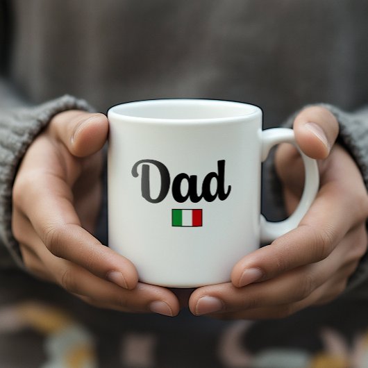 Italiaanse vlag mok voor vader
