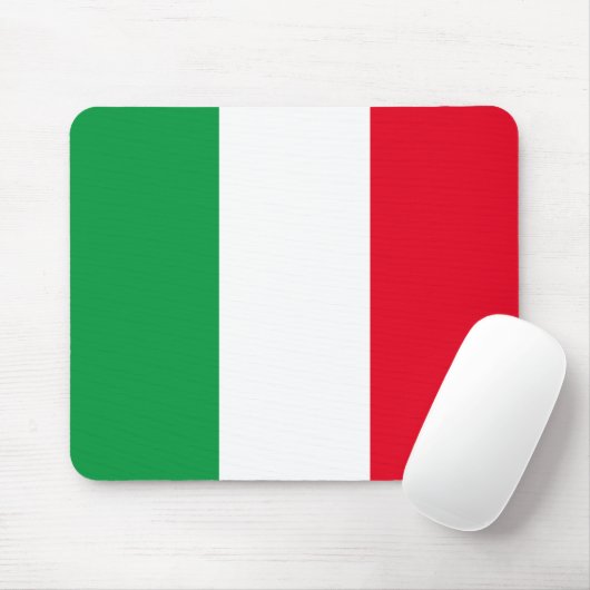 Italiaanse vlag Mousepad Muismat (Met muis)