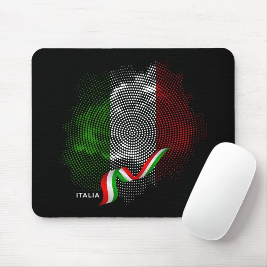 Italiaanse vlag muismat (Met muis)