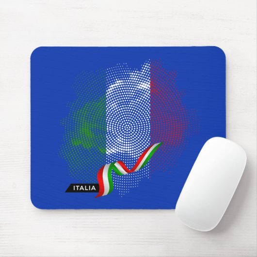 Italiaanse vlag muismat (Met muis)