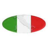 Italiaanse vlag naambadge (Voorkant)