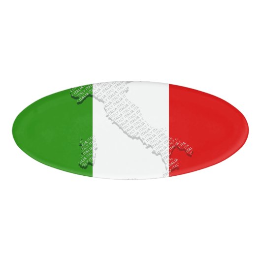 Italiaanse vlag naambadge (Voorkant)