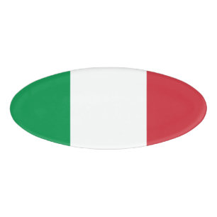 Italiaanse vlag naambadge