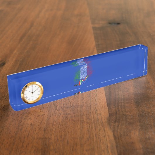 Italiaanse vlag naambordje (Zijkant)