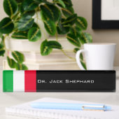 Italiaanse vlag naambordje