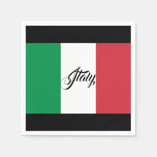 Italiaanse vlag Napkins Servet