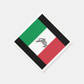 Italiaanse vlag Napkins Servet (Hoek)