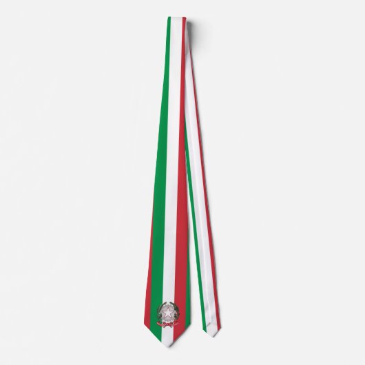 Italiaanse vlag & Nationaal embleem, Vlag van Ital Stropdas (Voorkant)