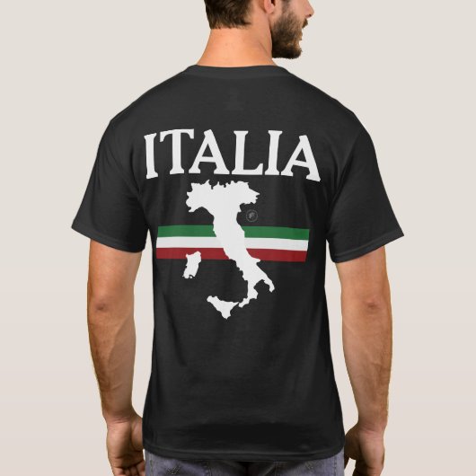 italiaanse vlag niet beroemd italië italië t-shirt (Achterkant)