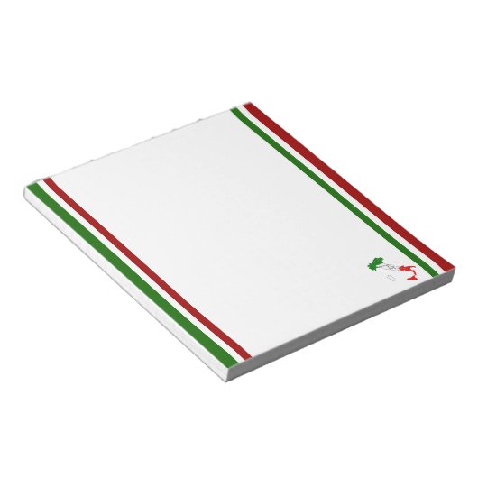 Italiaanse vlag notitieblok (Schuin)