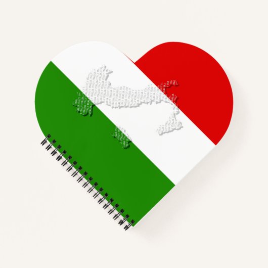 Italiaanse vlag notitieboek (Voorkant)