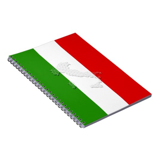 Italiaanse vlag notitieboek (Rechterzijde)