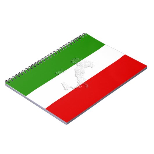Italiaanse vlag notitieboek (Linkerzijde)