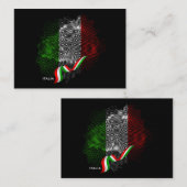 Italiaanse vlag notitiekaartje (Voorkant / Achterkant)